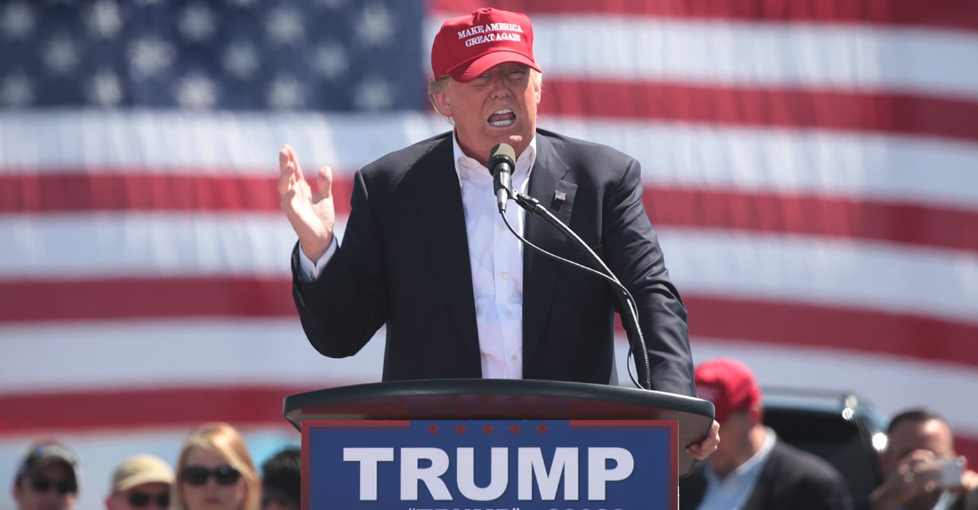 “We can’t let Los Angeles, San Francisco and numerous other cities destroy themselves by allowing what’s happening.” —President Donald J. Trump interviewed by USA Today aboard Air Force One, en route to California. (PHOTO: Donald Trump speaking at a rally in Fountain Hills, Arizona. / Gage Skidmore / Wikimedia Commons)