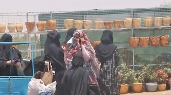 Terrified Sudanese residents flee fighting in the capital of Khartoum. Food supplies are dwindling and ticket prices have more than tripled. (Screen capture, AP)
