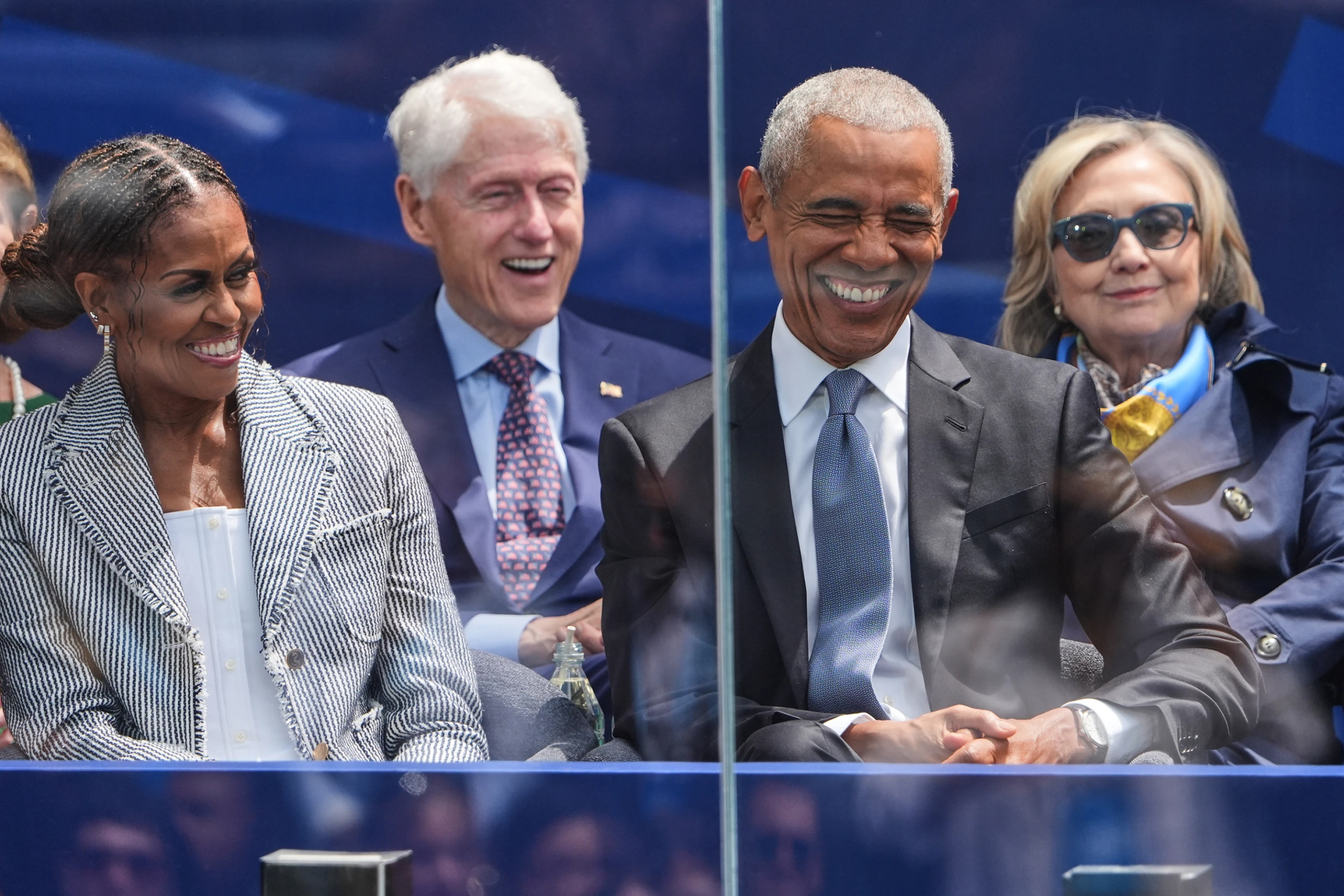 Obama Center opens in Chicago with a call to defend democracy and a celebrity crowd